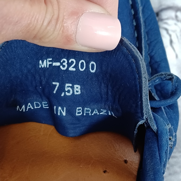 Mercanti Fiorentini Blue Suede Driving Loafers – Men’s 7.5B – Made in Brazil - Picture 4 of 9